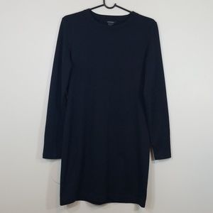 Club Monaco Black Long Sleeve Sweater Dress